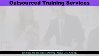 outsourced training s ervices