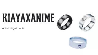 Adorn Your Fandom with KIAYAXANIME's Anime Rings