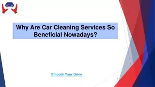 Why Are Car Cleaning Services So Beneficial Nowadays