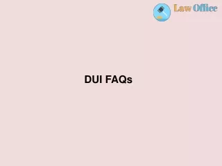 dui faqs