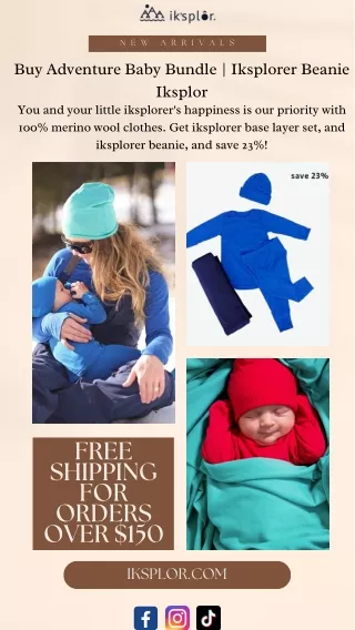 Buy Adventure Baby Bundle  Iksplorer Beanie Iksplor
