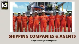 Top Shipping Companies & Agents in UAE