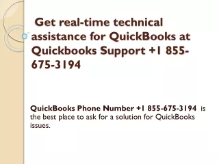 Get real-time technical assistance for QuickBooks at Quickbooks Support