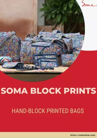 Block Printed Bags - soma-shop