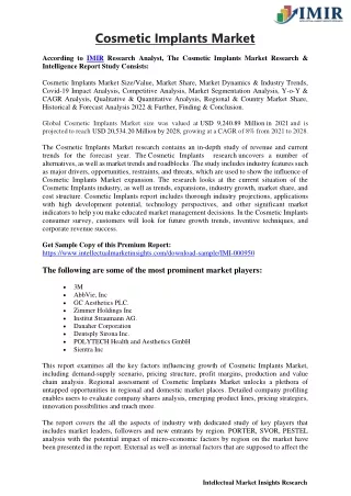 cosmetic implants market