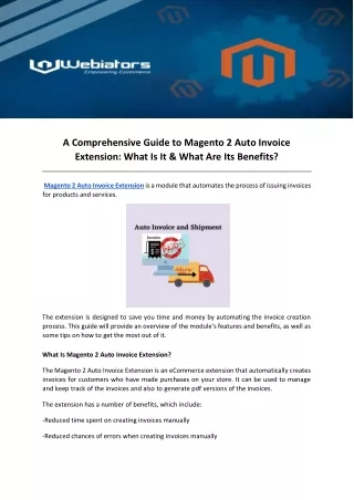 a comprehensive guide to magento 2 auto invoice