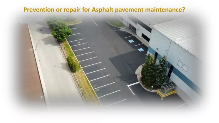 prevention or repair for asphalt pavement