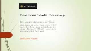 Tatuaz Damski Na Nodze  Tattoo-space.pl