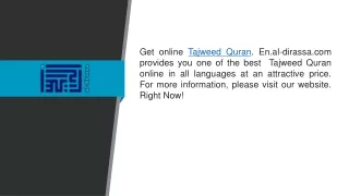 get online tajweed quran en al dirassa
