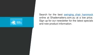 search for the best swinging chair hammock online