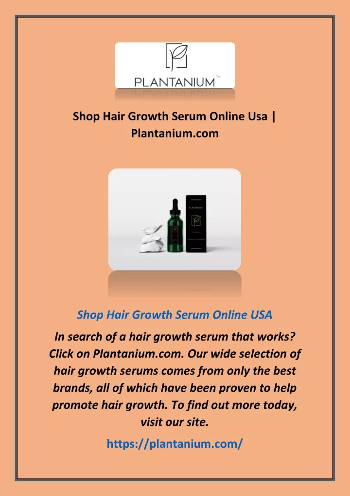 shop hair growth serum online usa plantanium com