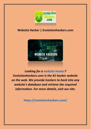 Website Hacker | Evolutionhackers.com