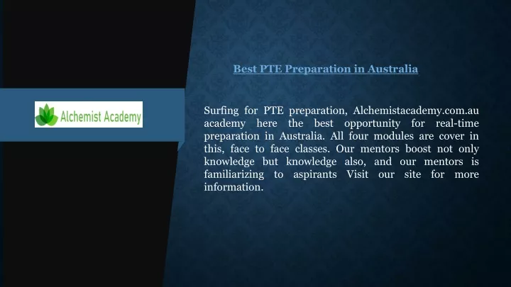 best pte preparation in australia