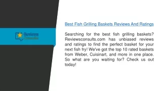 Best Fish Grilling Baskets Reviews and Ratings  Reviewsconsults.com