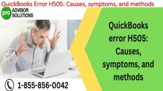 quickbooks error h505 causes symptoms and methods