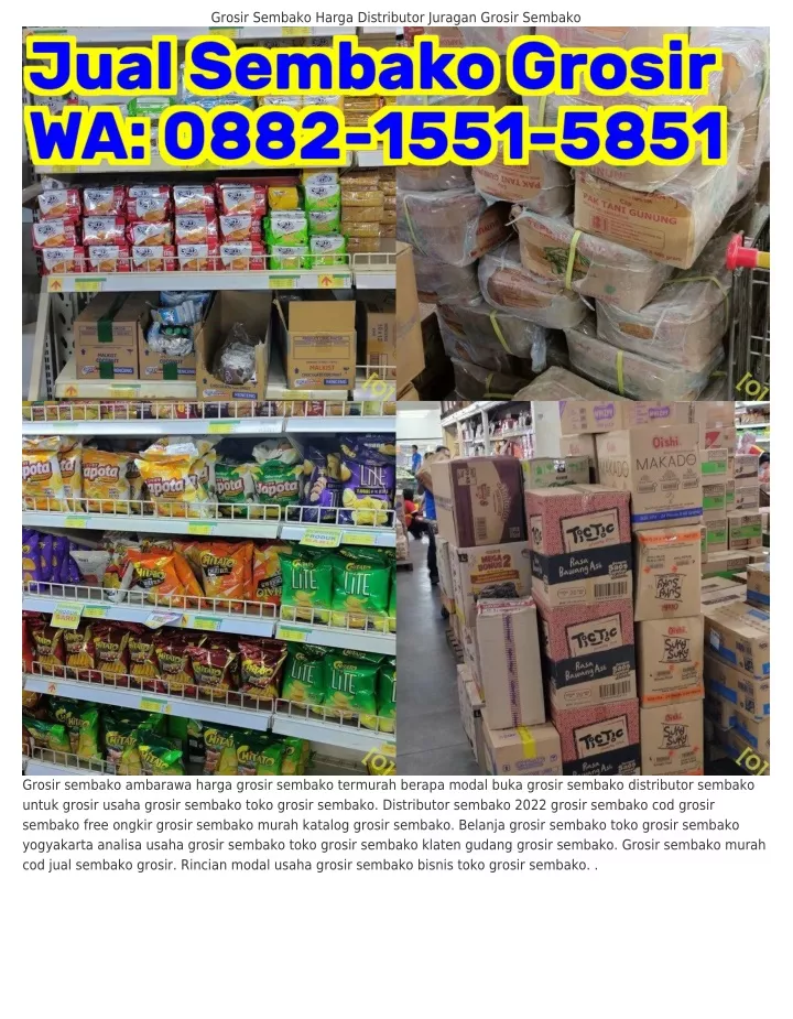 grosir sembako harga distributor juragan grosir