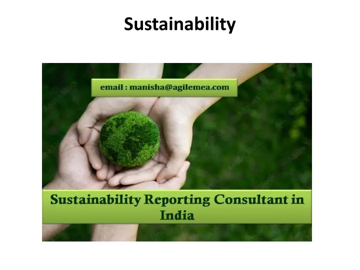 sustainability