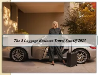 The 5 Luggage Business Travel Sets Of 2023