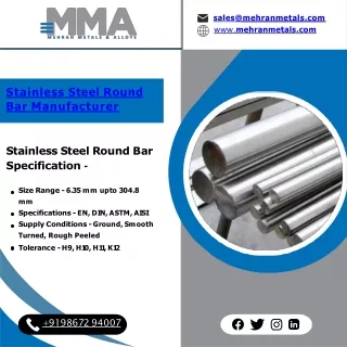 Mehran Metals & AlloyStainless Steel Round Bar | Stainless Steel 420 Round Bar s