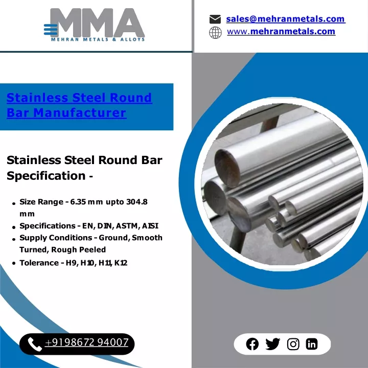 stainless steel round bar manufacturer