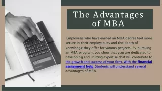 t h e a d v a n t a g e s of mba