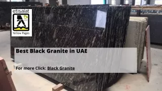 Best Black Granite in UAE