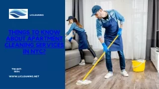 Things to Know About Apartment Cleaning Services in Nyc?