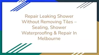 Opt for Shower Waterproofing to Prevent Further Damage