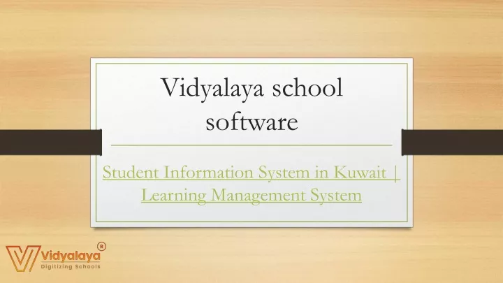 vidyalaya school software