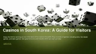 Casinos in South Korea_ A Guide for Visitors