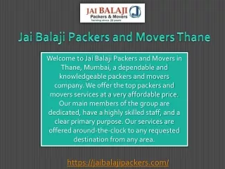 Packers and Movers In Thane - Jai Balaji Packers and Movers