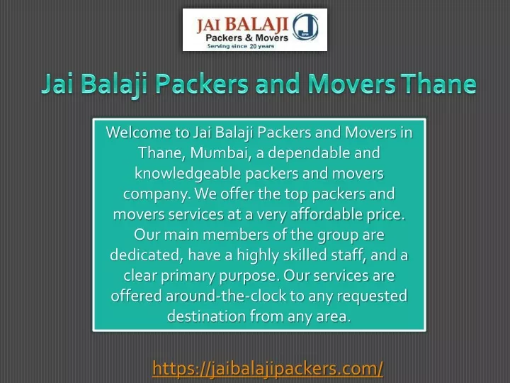 jai balaji packers and movers thane