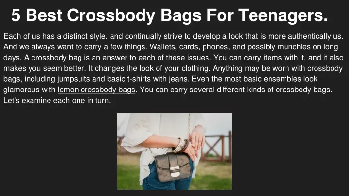 5 best crossbody bags for teenagers