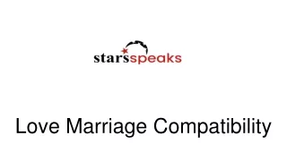Love Marriage Compatibility