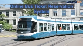 online bus ticket reservation system