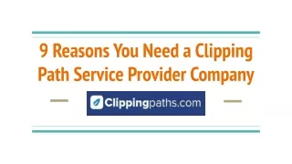 9 reasons you need a clipping path service