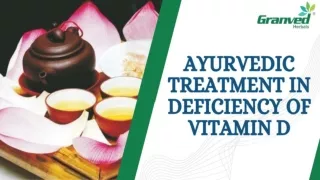 Ayurvedic Treatment in Deficiency of Vitamin D