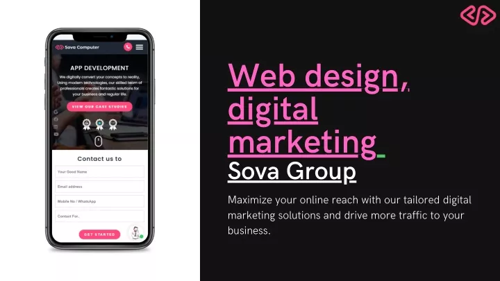web design digital marketing sova group