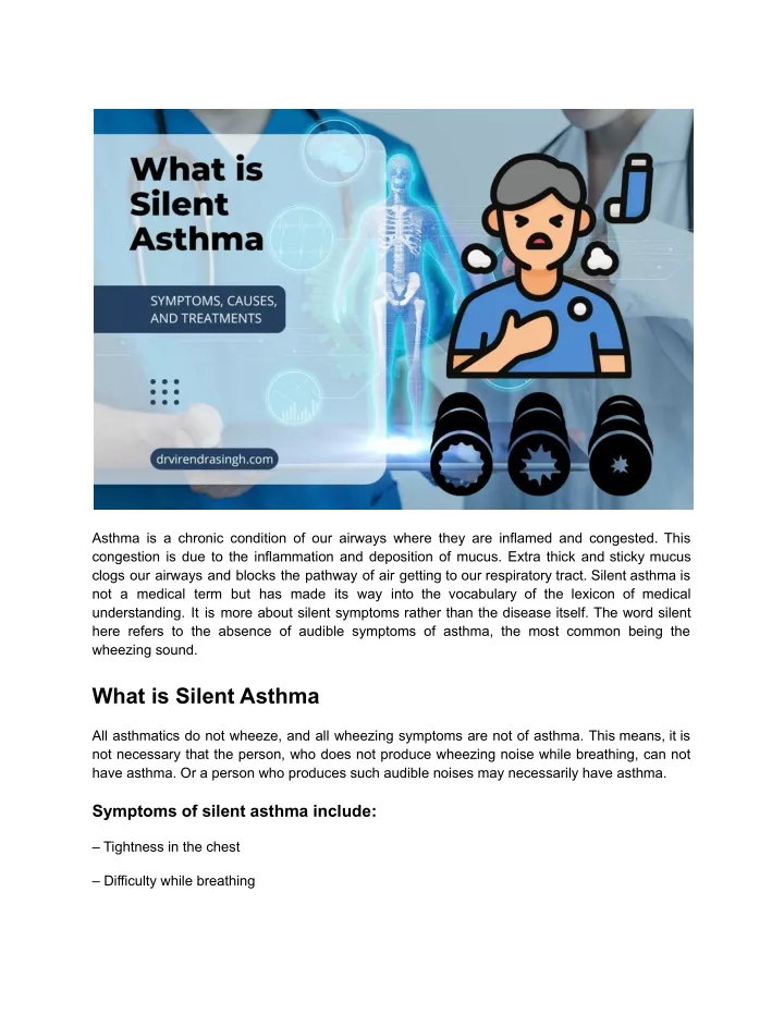 asthma is a chronic condition of our airways