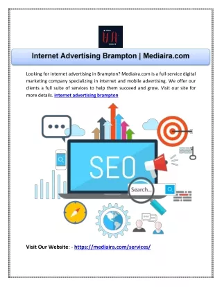 looking for internet advertising in brampton