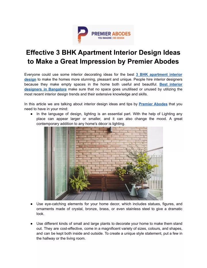effective 3 bhk apartment interior design ideas