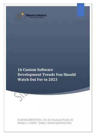 16 Custom Software Development Trends You Should Watch Out For in 2023