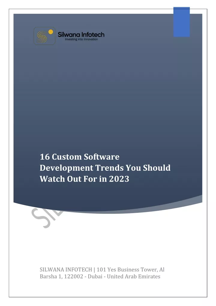 16 custom software development trends you should