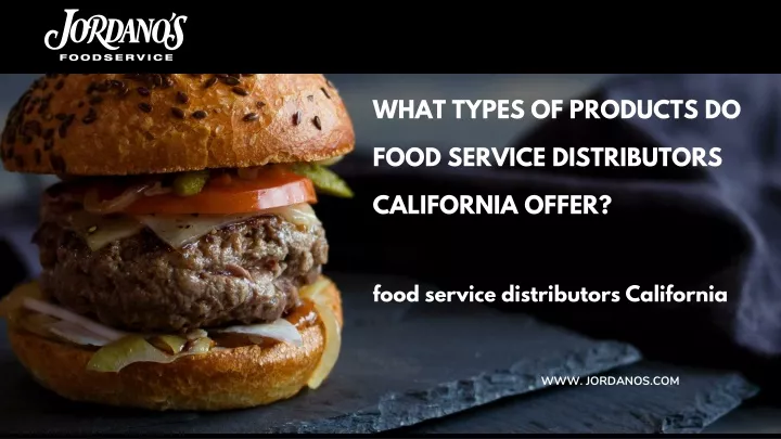 what types of products do food service