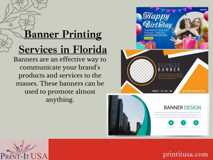 b anner printing services in florida