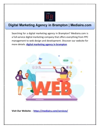 Digital Marketing Agency in Brampton | Mediaira.com