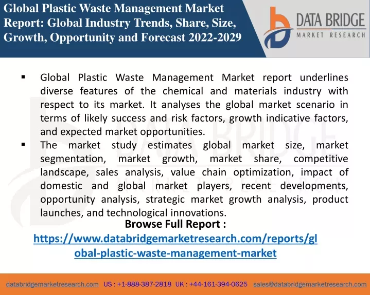 global plastic waste management market report