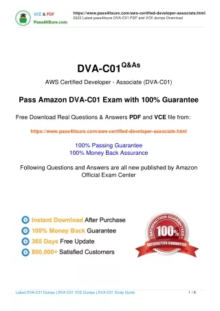 Free Amazon AWS Certified Associate DVA-C01 exam practice questions