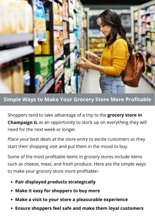 simple ways to make your grocery store more