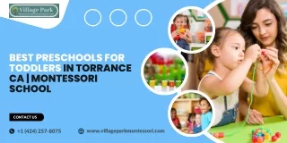 Best Preschools for Toddlers In Torrance CA  Montessori School